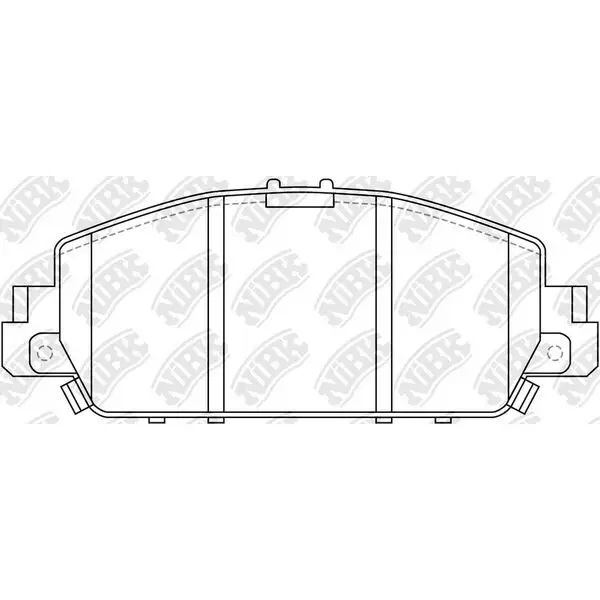 Колодки дисковые передние Honda Accord all 13 NIBK PN28005