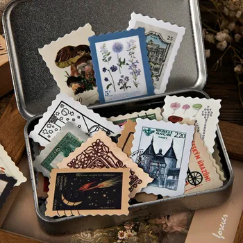 

46PCS/LOT The Vintage Nature Collection Paper Stickers Set 93mm*143mm Cool Stationery Supplies