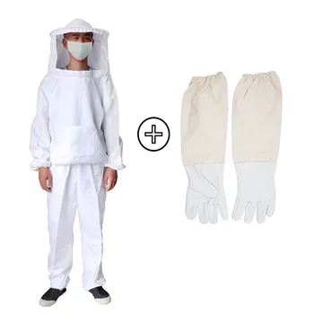 

1 Set Beekeeping Gloves Safe Protective Beekeeping Suit Bite Protection Unisex Defend Bee Keeping Gloves Safety Clothing New