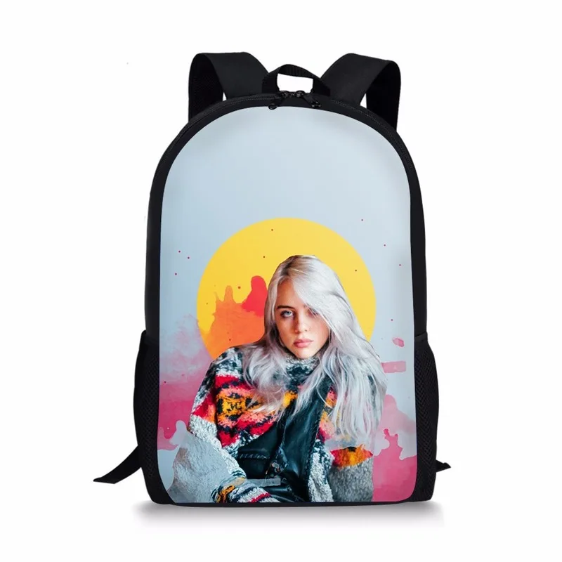 Хит, рюкзак в стиле хип-хоп, Billie Eilish, школьные сумки для подростков, девочек, студентов, рюкзак для ноутбука, Женская дорожная сумка с подсолнухом