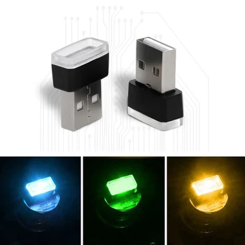 

For Mini Cooper Ssangyong Jaguar Toyota Land Cruiser Prado Corolla Tundra Rav4 Yaris Universal Ambient USB Light Auto Styling