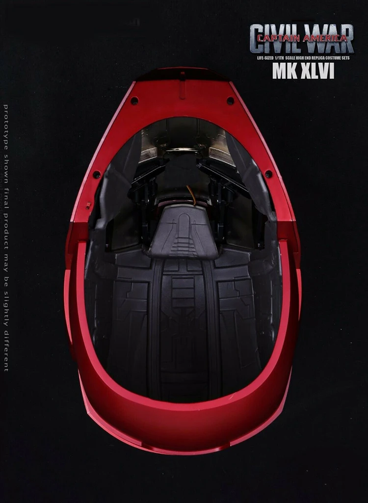 Мстители MK46 металлическая Версия 1: 1 железный человек mk46 маска шлем голова 62 см Автоматическая ВКЛ-ВЫКЛ окружность под Железный человек Вечерние Маски