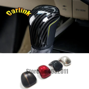 

For Toyota Corolla Cross SUV 2020 ABS Carbon Fibre Car gear shift lever knob Head frame cover trim Sticker accessories 1pcs