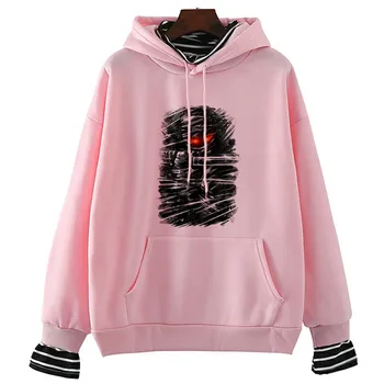 

Dark Ninja New Fashion Pullover Women Harajuku Aesthetics Art Print Long Sleeve Tops 90s Casual Hoodie 90s
