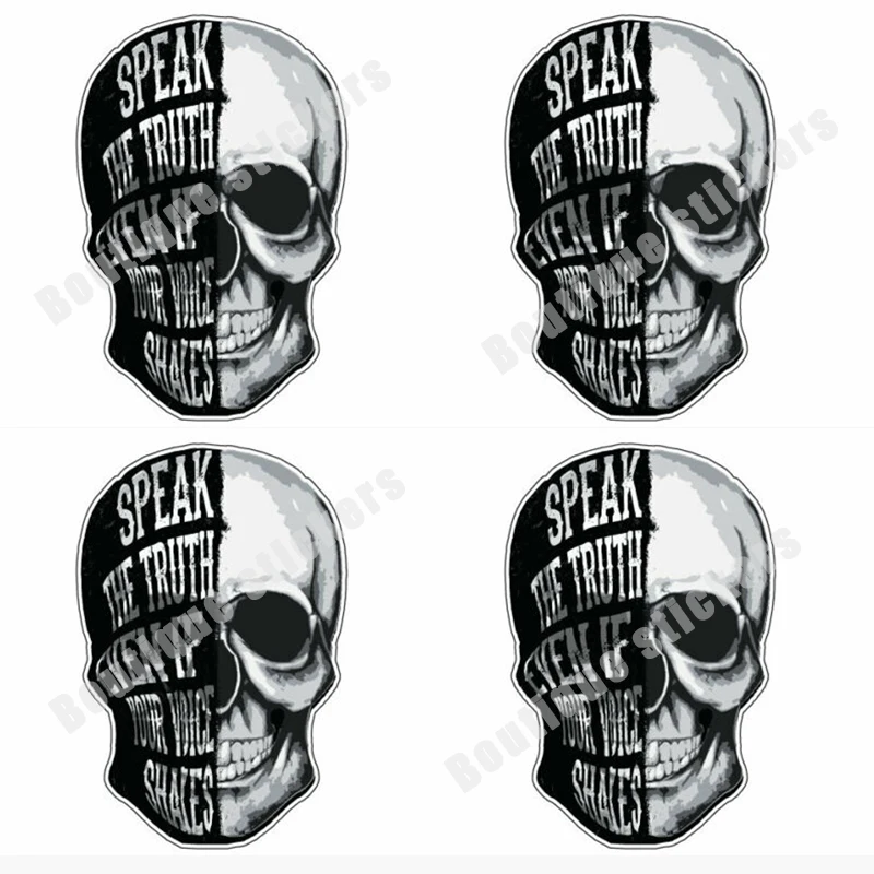 Set Da 4 Pezzi Skull Rider Rider Casco Adesivo Per Moto Decalcomania Per Auto Laptop Bike Skateboard Car Decal Decoration Laptop Personality
