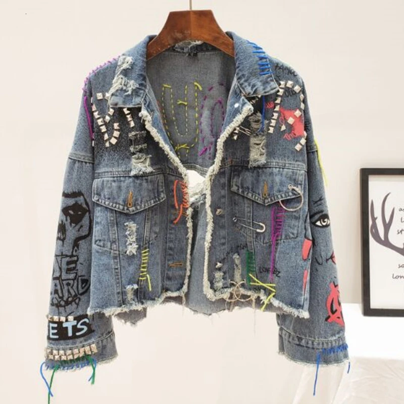 short cut denim jacket