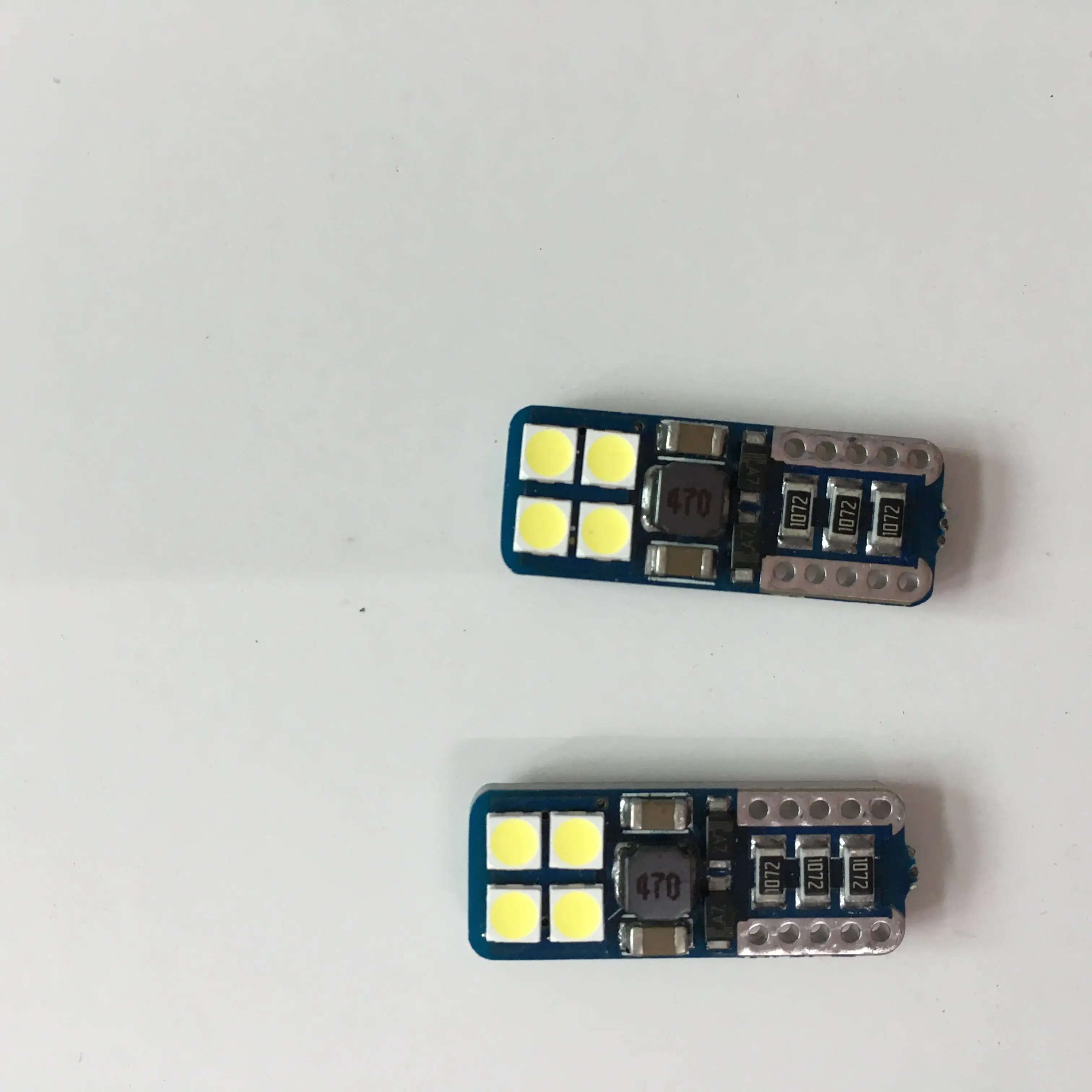 

50pcs 12V T10 LED 194 501 W5W 8 SMD 3030 Canbus 2018 new DC Error Free Car Lights Interior lamp white yellow red blue