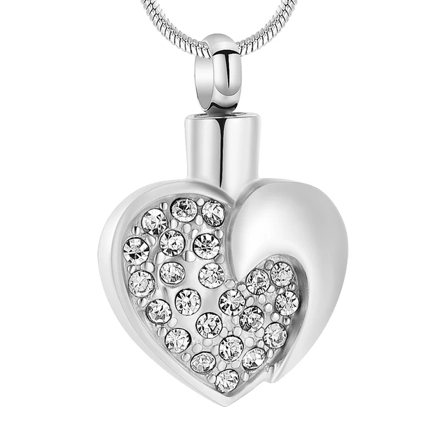 Engravable Diamond Love Letter Envelope Pendant Necklace 14k White Gold  0.17ct - AZ17789