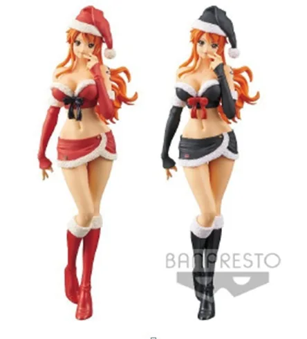 

Anime Garage Kit Model Capsule Toy HNA King Christmas Nami Black And White with Pattern Red Boxed