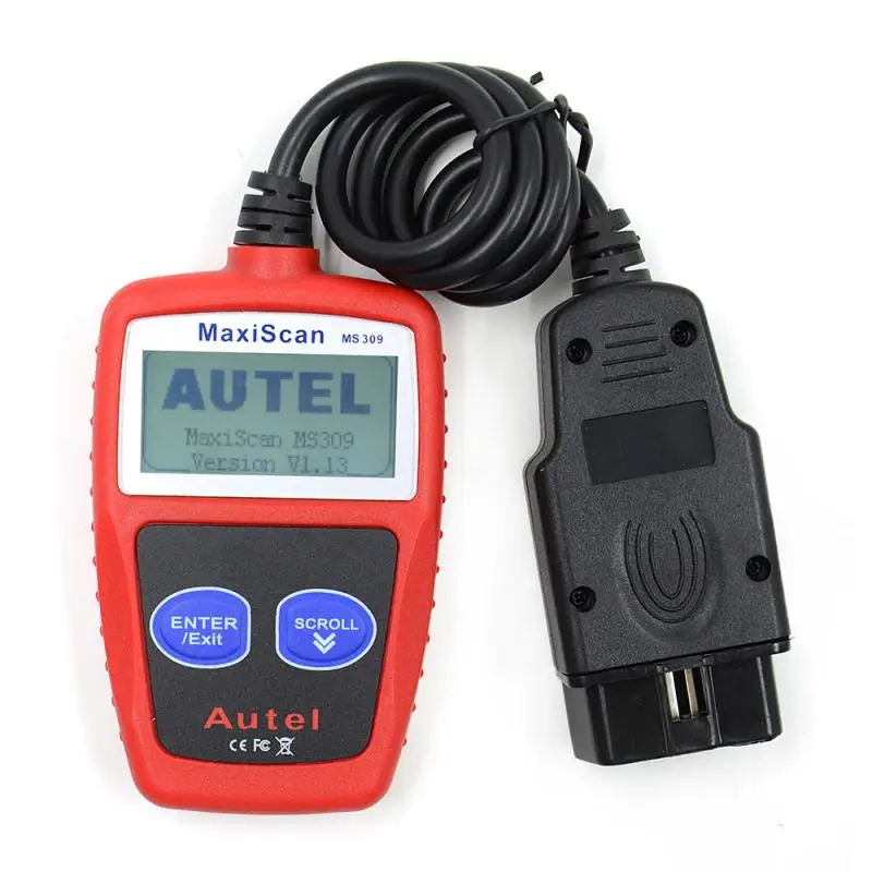 Считыватель кодов автомобиля MS309 CAN BUS OBD2 диагностический инструмент сканер с