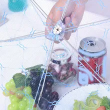 Складные фрукты и крышки для еды зонтик стиль шестиугольник кухонные инструменты для приготовления пищи Марля Тюль Кружева стол еда Чехлы Дышащие чехлы