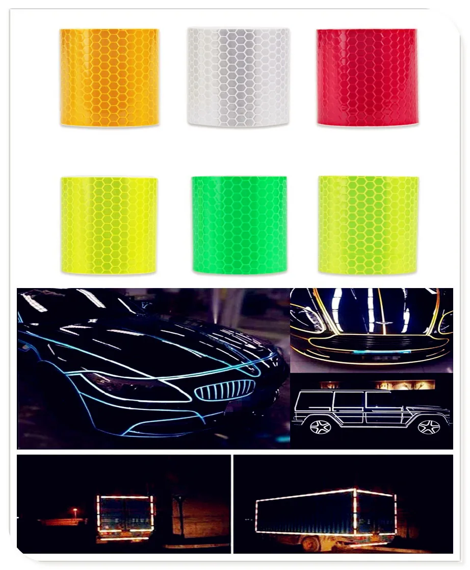 Car Accessories Reflective Adhesive Sticker Decal Warning Tape Film for Lexus LS460 LF-Ch LF-A IS-F LF-Xh