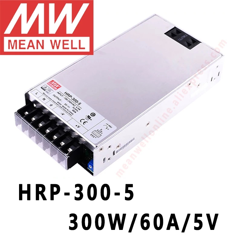 

Mean Well HRP-300-5 meanwell 5V/60A/300W DC Single Output with PFC Function Switching Power Supply online store