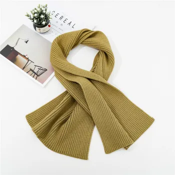 

Fashion Autumn Winter Pure Color Thick Warm Plaid Cashmere Scarf Ladies Korean Fashion Wild Shawl Neckerchief Neck Ring