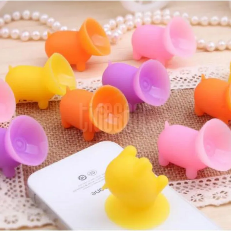 US $449.38 Colorful Mobile Phone Cute Fat Pig Subber Sucker Holder Stand For IPhone Pad Tablet For Xiaomi Samsung All Smartphones 2000pcs