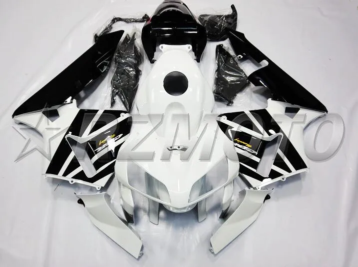 

Top (Injection mold) New ABS Motorcycle Full Fairing Kit Fit For Honda CBR600RR 05 06 F5 2005 2006 Fairings white black nice