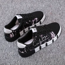 Унисекс Повседневная модная обувь для скейтбординга Удобная уличная Мужская Спортивная обувь парусиновая дикая пара моделей обуви 35-44