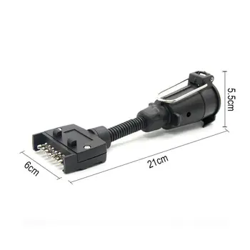 

Socket Trailer Connector Plug Female to Flat Male Caravan Boat Couplings 7 Pin