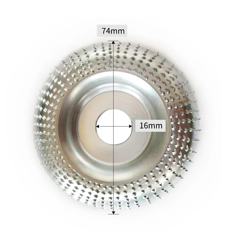 2 шт. шлифовальный круг для дерева роторный диск шлифовальный резьба по дереву абразивный диск-диаметр 74 мм внутренний диаметр 16 мм