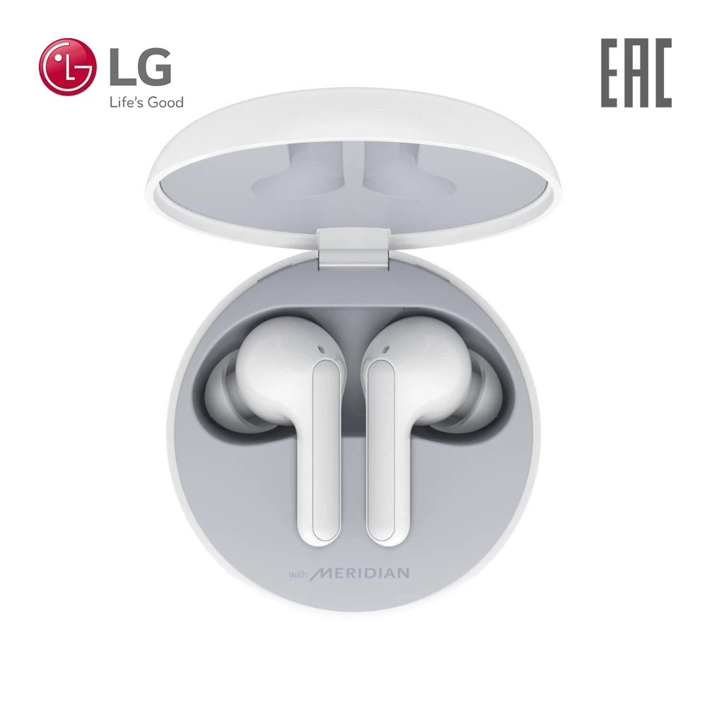 Беспроводные наушники LG TONE Free FN4 Белые | Электроника