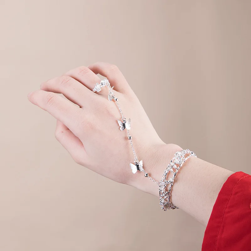 Tian Guan Ci Fu Retro Chinese Style Jewelry Cosplay Gift Bracelet Handchain Hua Cheng Xie Lian Butterfly Ring Props Accessories |