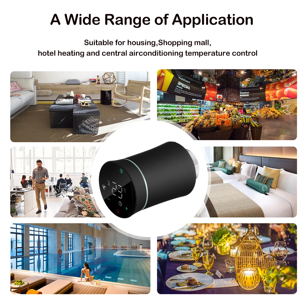 Tuya Smart ZigBee Radiator Actuator TRV Programmable Thermostatic Radiator Valve