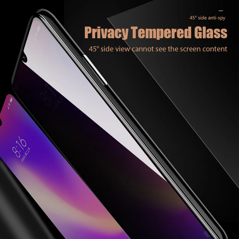 1-2Pc Anti Spy Screen Protector for Xiaomi Redmi Note 10 9 8 Pro 9s 9t 8T 8 7 10s 9A 9 9C Privacy Glass on Poco X3 Pro M3 F3 F2