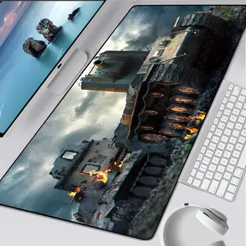 

World of Tanks Gaming Large Locking Edge Mousepad XXL Game DIY Mouse Pad Desk Gamer Cheap Carpet for Mouse PC Keyboard Padmouse