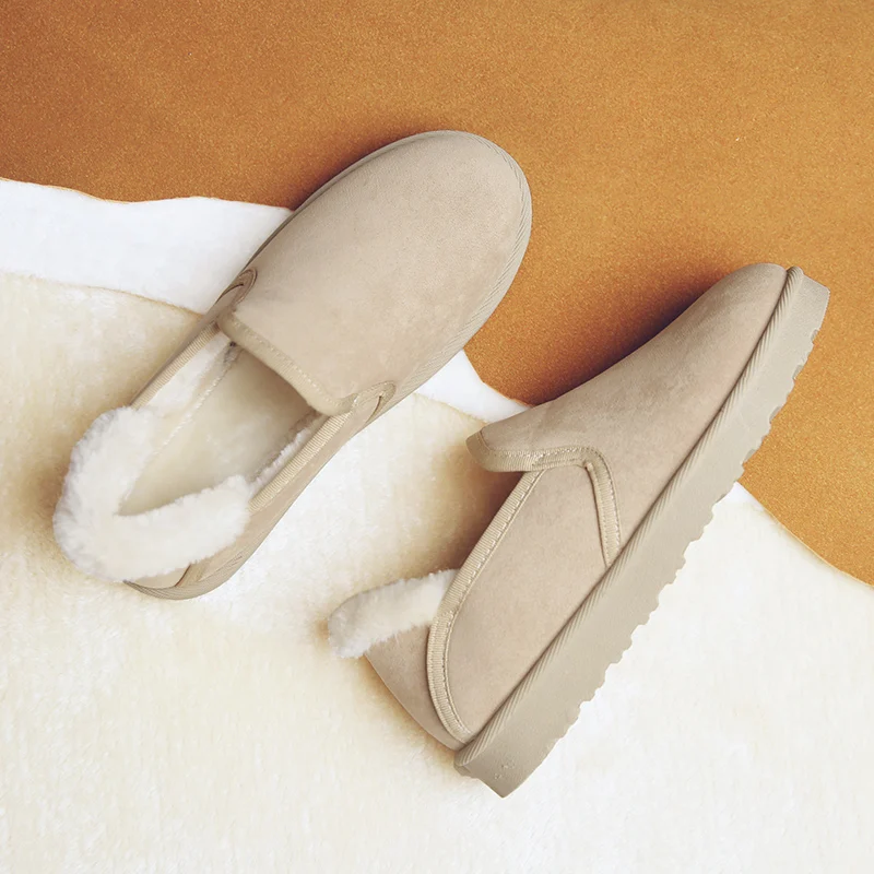 

Plush Warm Snow Boots 2019 New Winter Women Fur Round Toe Ladies Snow Boots Thicken Faux Suede Boots Zapatos De Mujer Botas