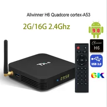  TV BOX TX6 smart TV box Allwinner H6 Quad core Android 9.0 2G 16G 32G 64G USB3.0 2.4G/5Ghz WiFi BT 6K Neftflix Set top box 