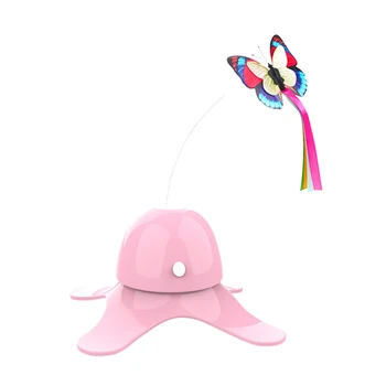 

Newest Electronic Pet Cat Toy Automatic Cat Exercise Toy Butterfly Stick Intelligent Rotating Toys