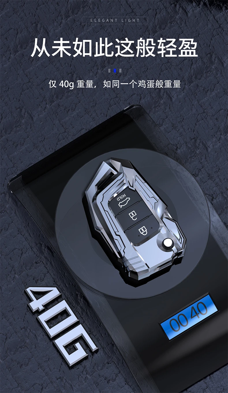 Custodia protettiva per custodia chiave in lega di zinco per Hyundai i30 Ix35 Encino Azera Accent TM palizzata accessori Auto Santa Fe - H192eff618160453db38c93535ddfe704M