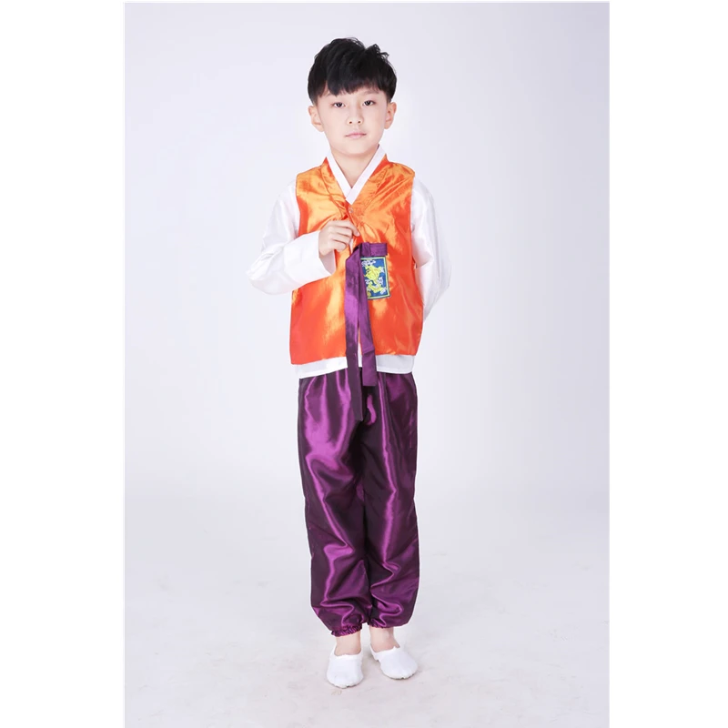 Модная детская одежда в Корейском стиле; традиционные костюмы для мальчиков и девочек; вечерние костюмы с вышивкой в восточном стиле - Цвет: Boy Color10