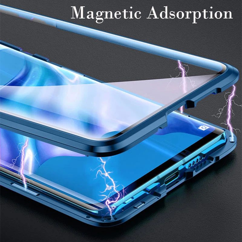Полный Магнитный чехол для телефона huawei mate 30 Pro mate 20X5G P30 P20 стеклянный металлический бампер чехол Honor Note 10 9X10 8X MAX GY352
