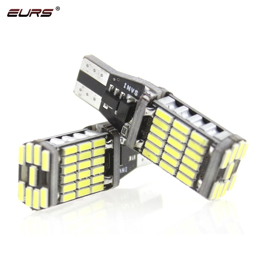 Светодиодсветодиодный лампы для заднего хода EURS 2 шт. T20 T15 W16W Canbus 1156 920 921