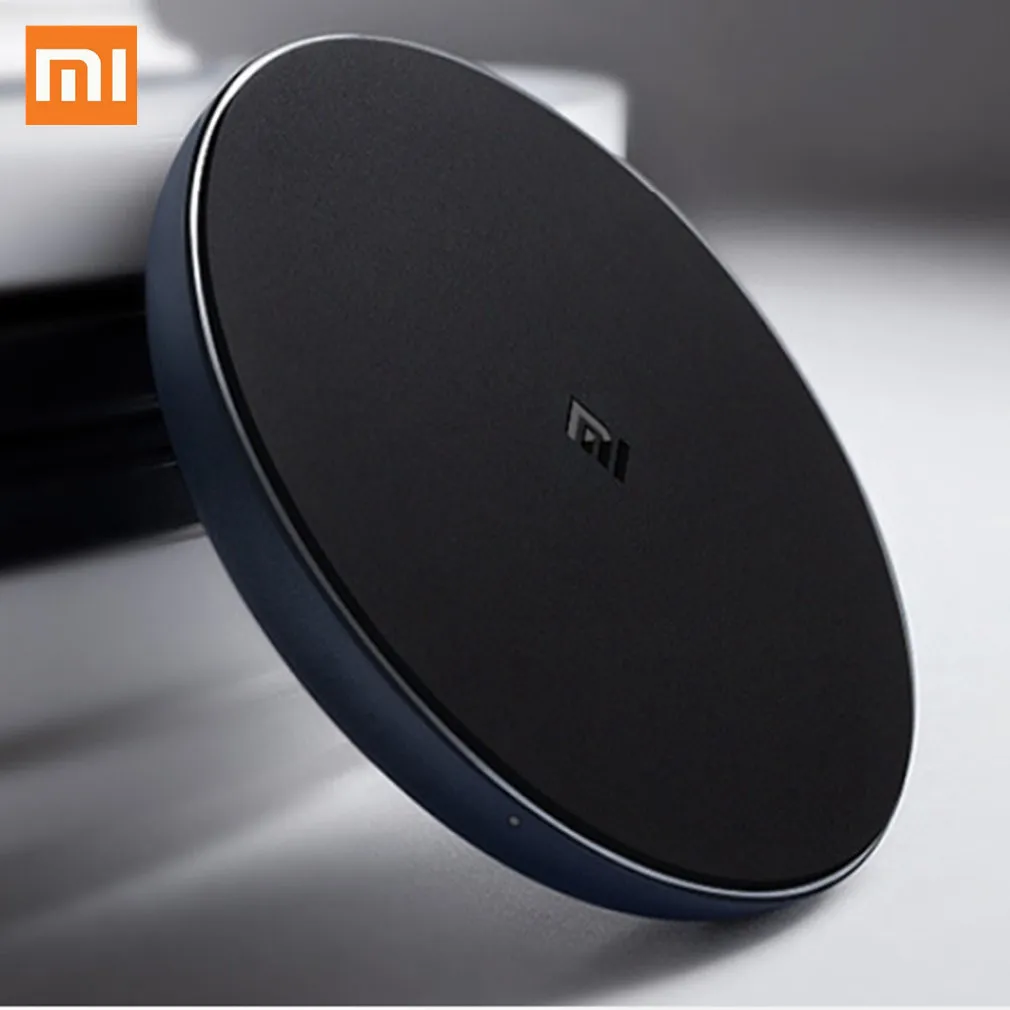 Дешево Оригинальное Беспроводное зарядное устройство Xiaomi Millet Qi, умное быстрое зарядное устройство 20 Вт для iPhone X XR XS 8 plus для Sumsung S9 H uawei