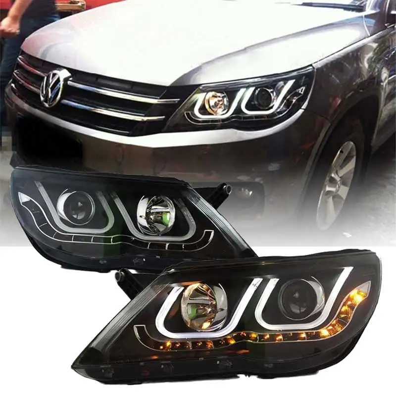

LED head light for Volkswagen Tiguan 2010 to 2012 year led headlamp retrofit assembly black color