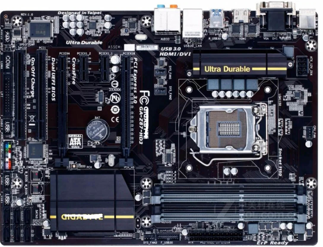 original motherboard GA-Z87-HD3 LGA 1150 DDR3 Z87-HD3 Z87 desktop | Компьютеры и офис