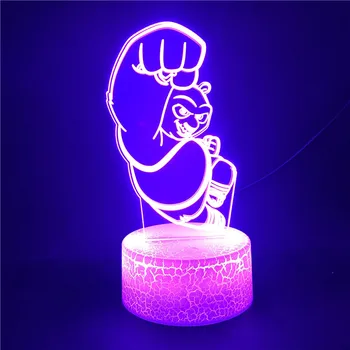 

Bluetooth Base Rock Kung Fu Panda Cartoon Gift for Baby Touch Sensor Hot Selling LED Night Light Nightlight Colorful with Remote