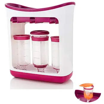 

Feeding Food Squeeze Station Toddler Infant Baby Fruit Maker Dispenser Homemade DIY Dishwasher Safe Easy