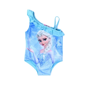

2 3 4 5 6 Years Girls Swimwear For Kids Elsa Anna Print Swimsuit Toddler One Piece Baby Cartoon Swim Wear Beachwear Beach Cute