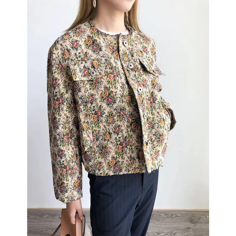 

Business Channels Designer-Jacquard 19 Years New Style Cloak Jacquard Bomber Jacket. 19 Autumn New Style