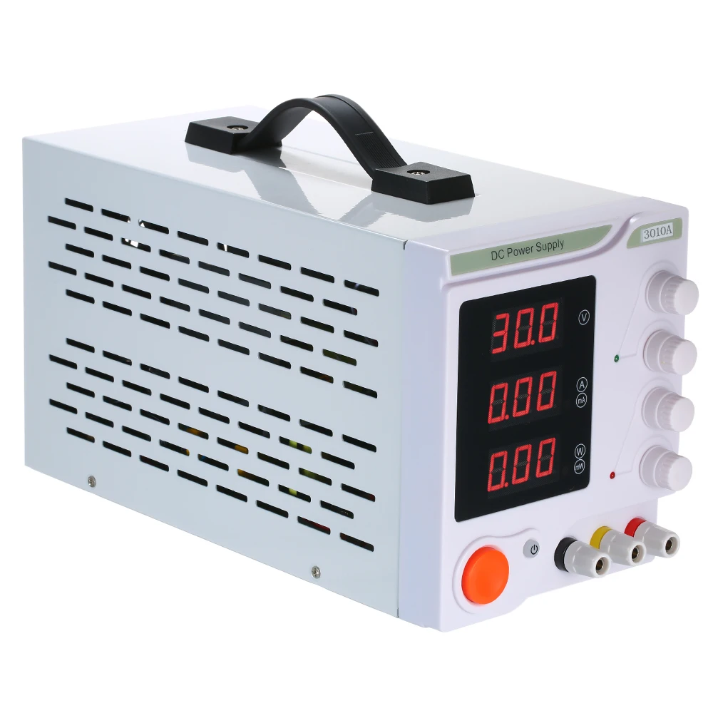 Мини Регулируемый 3010A DC источник питания 110/220V светодиодный цифровое переключение стабилизатор напряжения Стабилизаторы высокой точности одноканальный