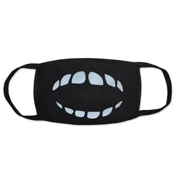 

Riding Luminous Green Mask Cotton Dust Mask Teeth Muffle Chanyeol Face Masks Anti Kpop Bear Mouth Mask 1 Piece ACEHE