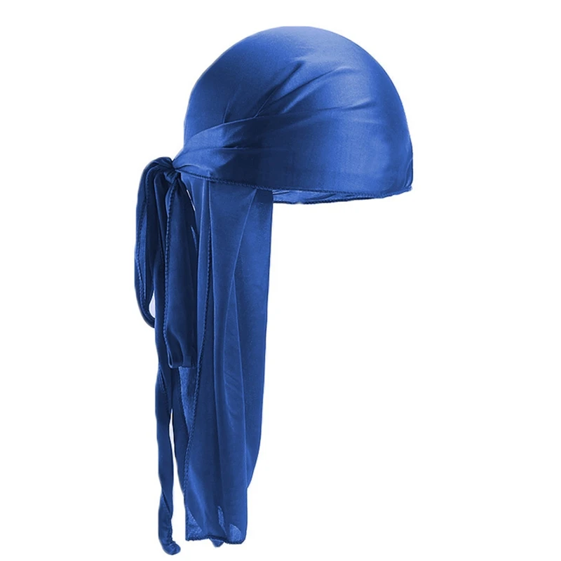 Men Thick Silky Durags Bandanas Turban hat Wigs Doo Men Satin Durag Headwear Headband Hair Accessories bandana scarf bandana hair bands Extra Long Tail Du-Rag