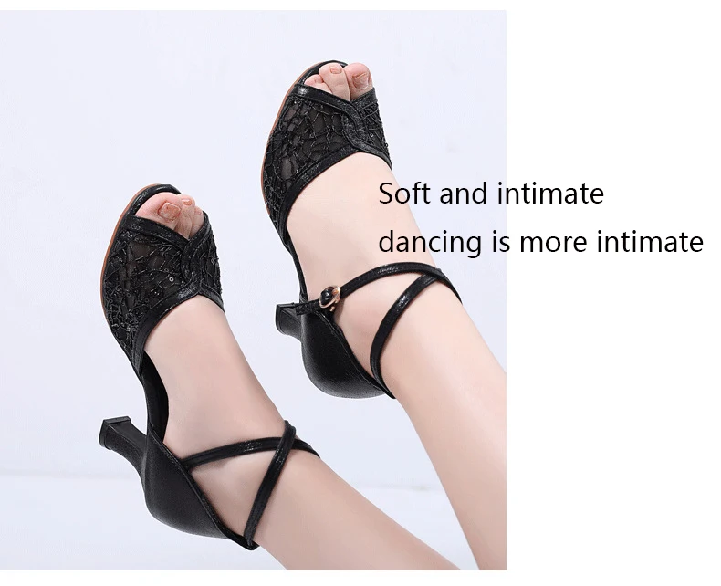 Бальные туфли для латинских танцев для девушек и женщин, женская профессиональная обувь для сальсы, танго, вечерние туфли для танцев, высокое качество, каблук около 7 см/5 см