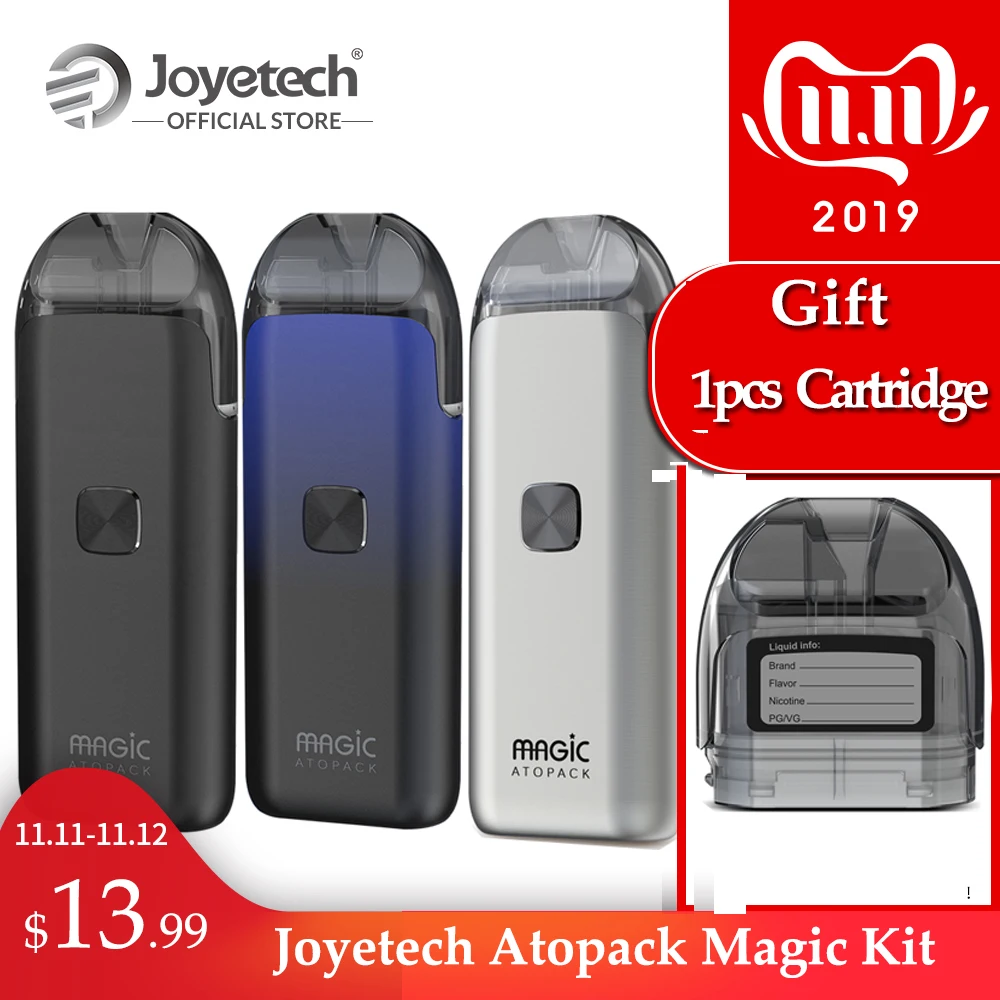 FR/US Оригинал Joyetech Atopack Magic Pod система Комплект Катушка-менее 0.6ом NCFilm нагреватель встроенный 1300 мАч VS minifit/infinix E-Cig