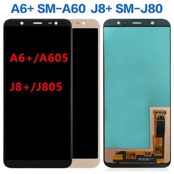 

For samsung Galaxy J8 Plus J805 J805F j8+ A6 Plus A6+ SM-A605F A605FN A605GN LCD Display Touch Screen Digitizer Assembly OLED