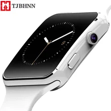 Новые X6 Смарт часы для мужчин с камерой сенсорный экран Поддержка SIM TF карта Bluetooth Smartwatch android Английский Русский Испанский