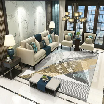 

Nordic Style Bedside Rug Flannel Anti-slip Mat Balcony Area Rug Custom Floor Mat Large Living Room Carpet for Home Decor